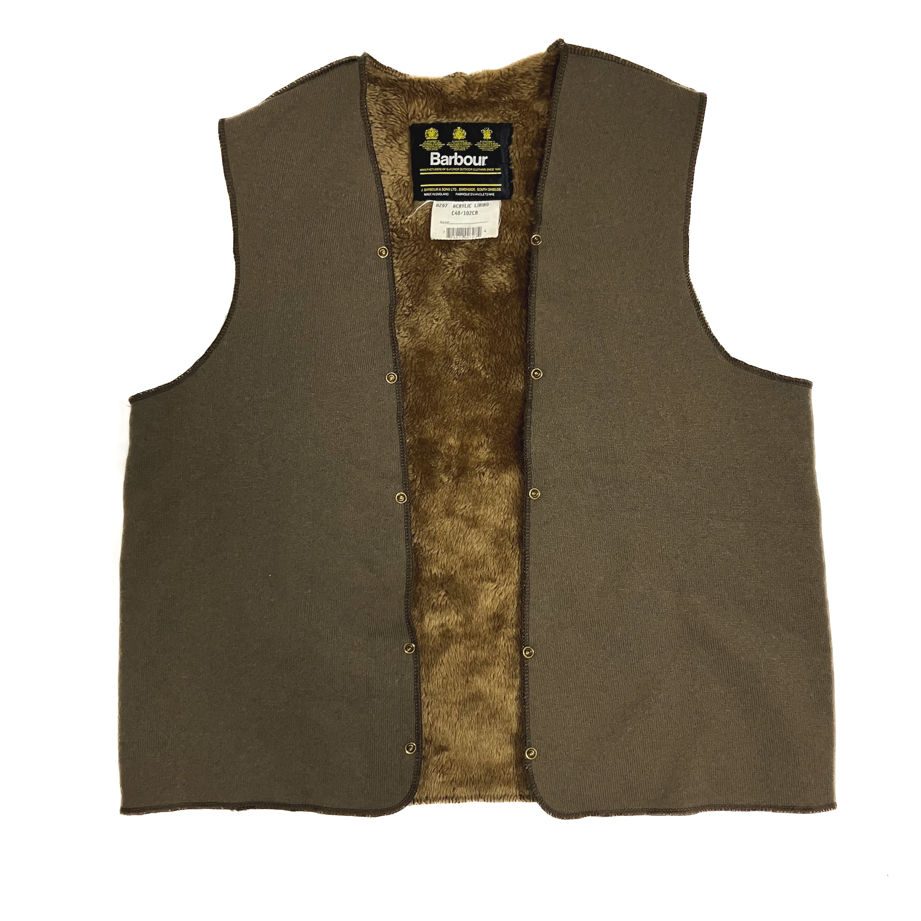 良品 Barbour A297 バブアー ライナーベスト ジャケット C38 3ワラント
