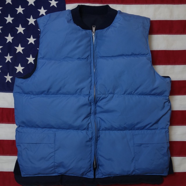 ～80's Vintage Reversible Down Vest ヴィンテージ ビンテージ リバーシブル ダウンベスト CLIXジップ