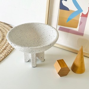 Cement tray with legs 脚付きトレイ セメントスタンドポット