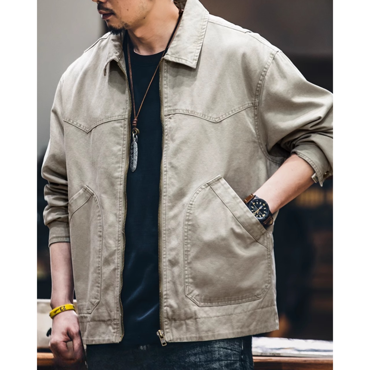 Full Zip Work Jacket Regular Silhouette ◇H0232