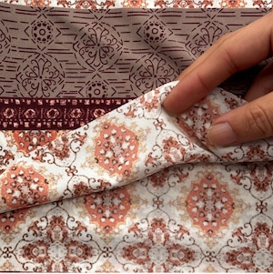 ★TA043◆3.6m◆SALE◆ポリエステル100%プリントニット生地◆ピッチ柄物