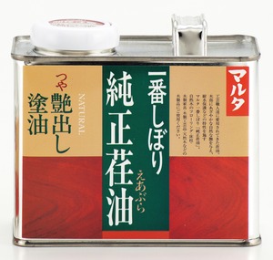艶出し塗油 一番しぼり 純正荏油 500g マルタ
