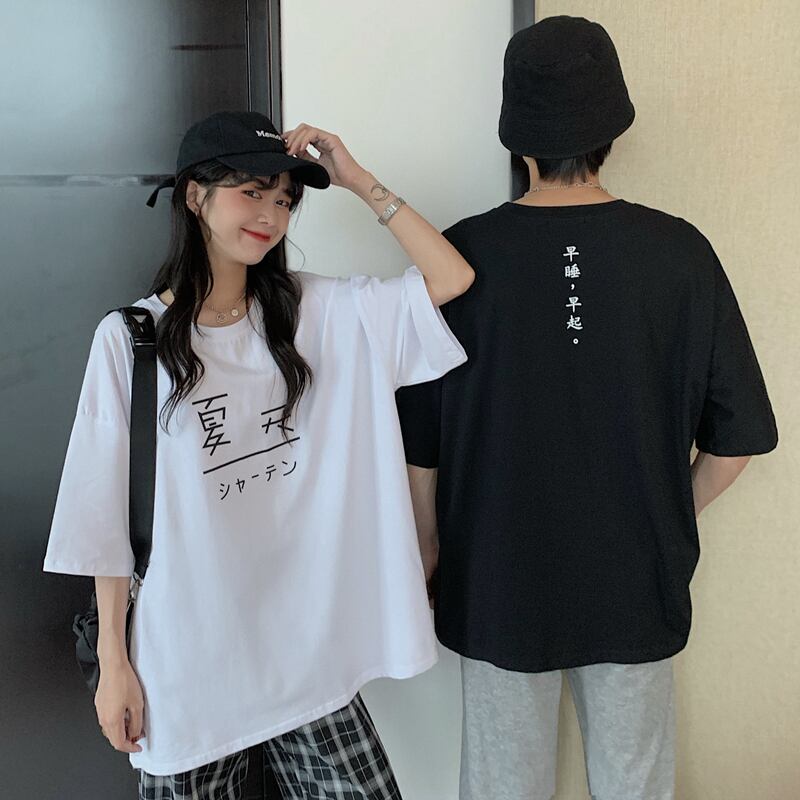 サマーTシャツ ルーズホワイトトップス 夏物 YY-ファッション9617393939