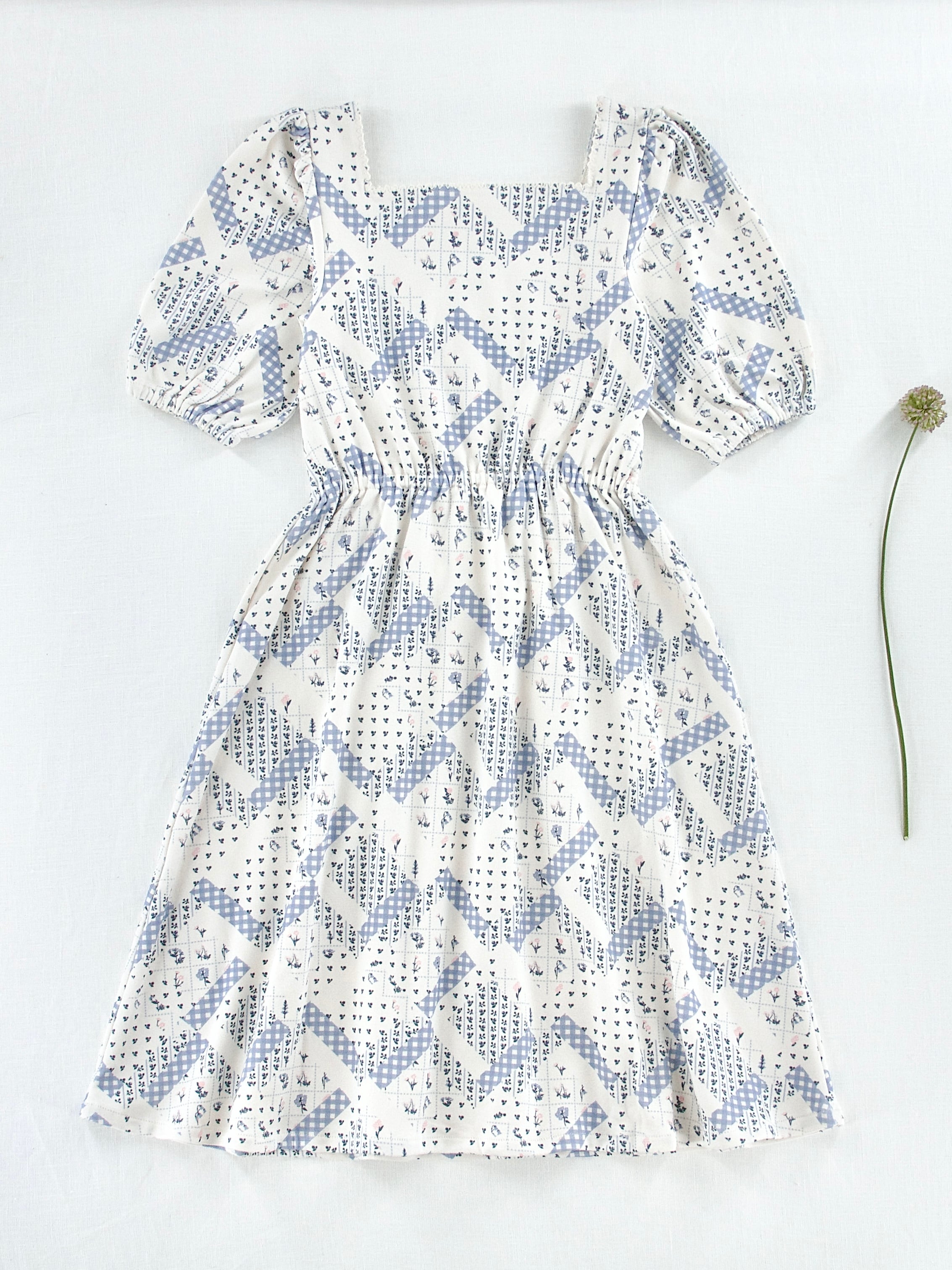 Last1！4-5y【FISH&KIDS】VICHY DRESS | Koromo