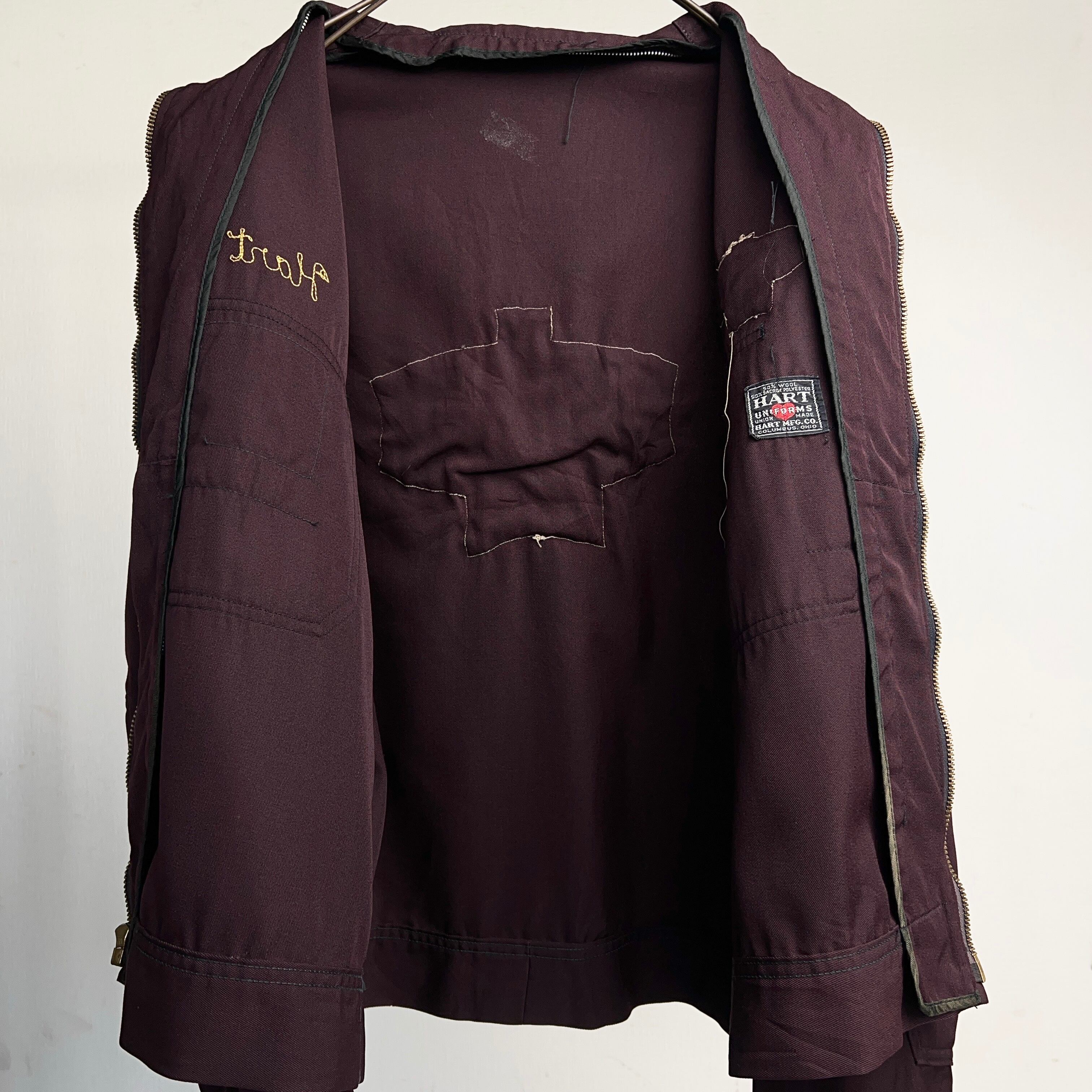 1960's WOOL GABARDINE WORK JACKET 60年代 ウールギャバジンワーク 1960's WOOL GABARDINE WORK JACKET 60年代 ウールギャバジンワーク