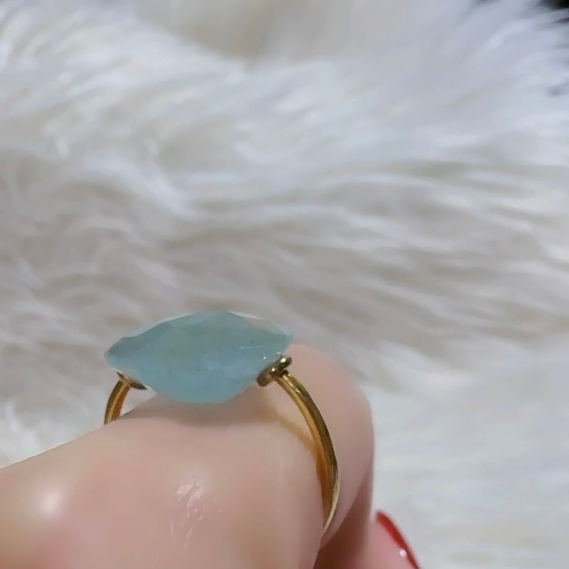 アクアマリンキャンディリング 】＃0591 | STELLA