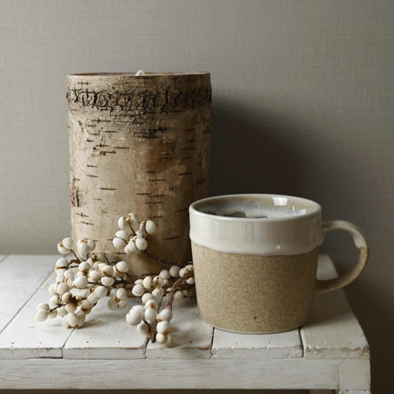 マグカップ美濃焼花リムプレートナチュラル雑貨アンティークビンテージベージュ雑貨屋 DROP MUG ベージュ｜マグカップ 美濃焼 日本製 おしゃれ 雑貨 | 雑貨店