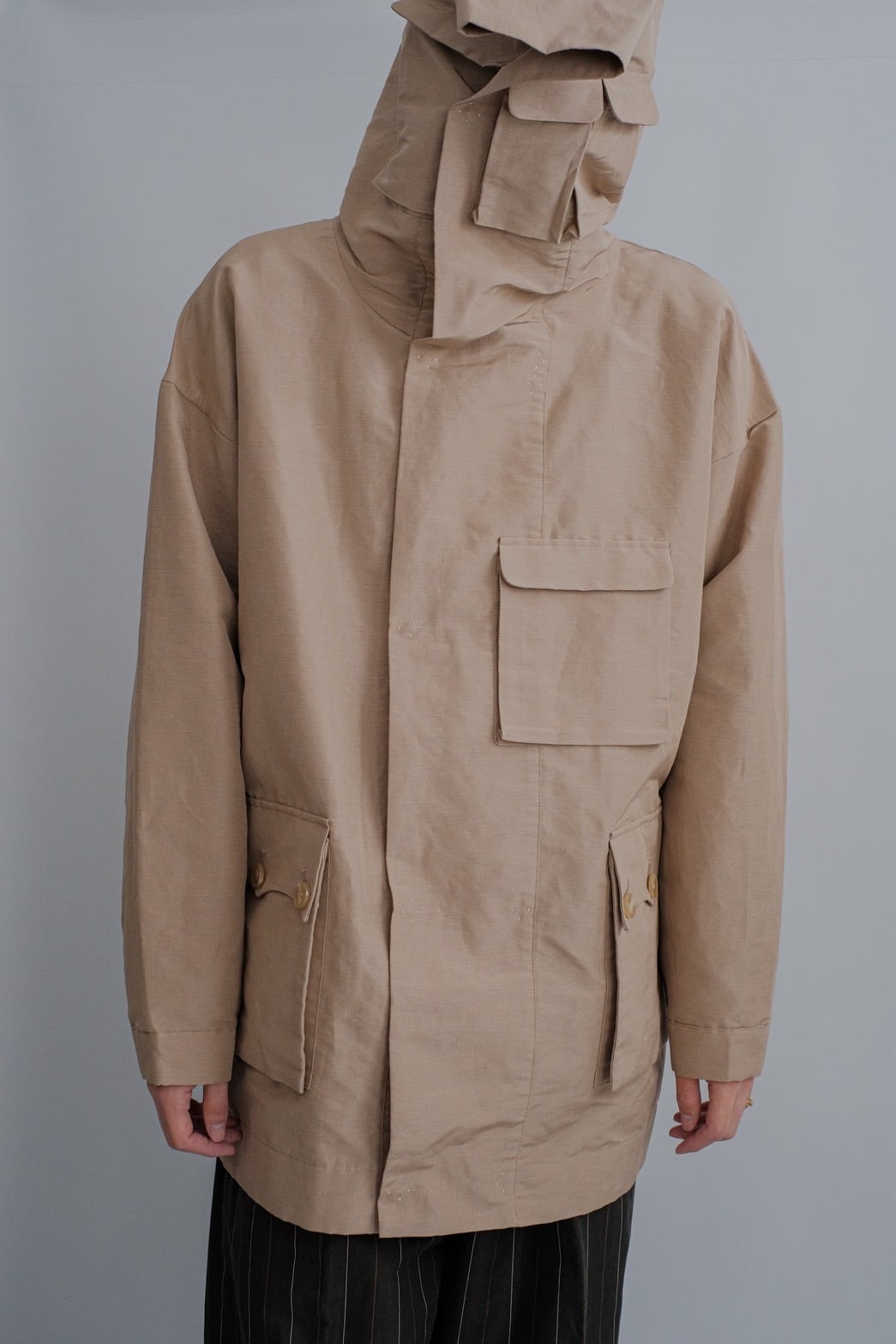 【oira】Zukin half coat