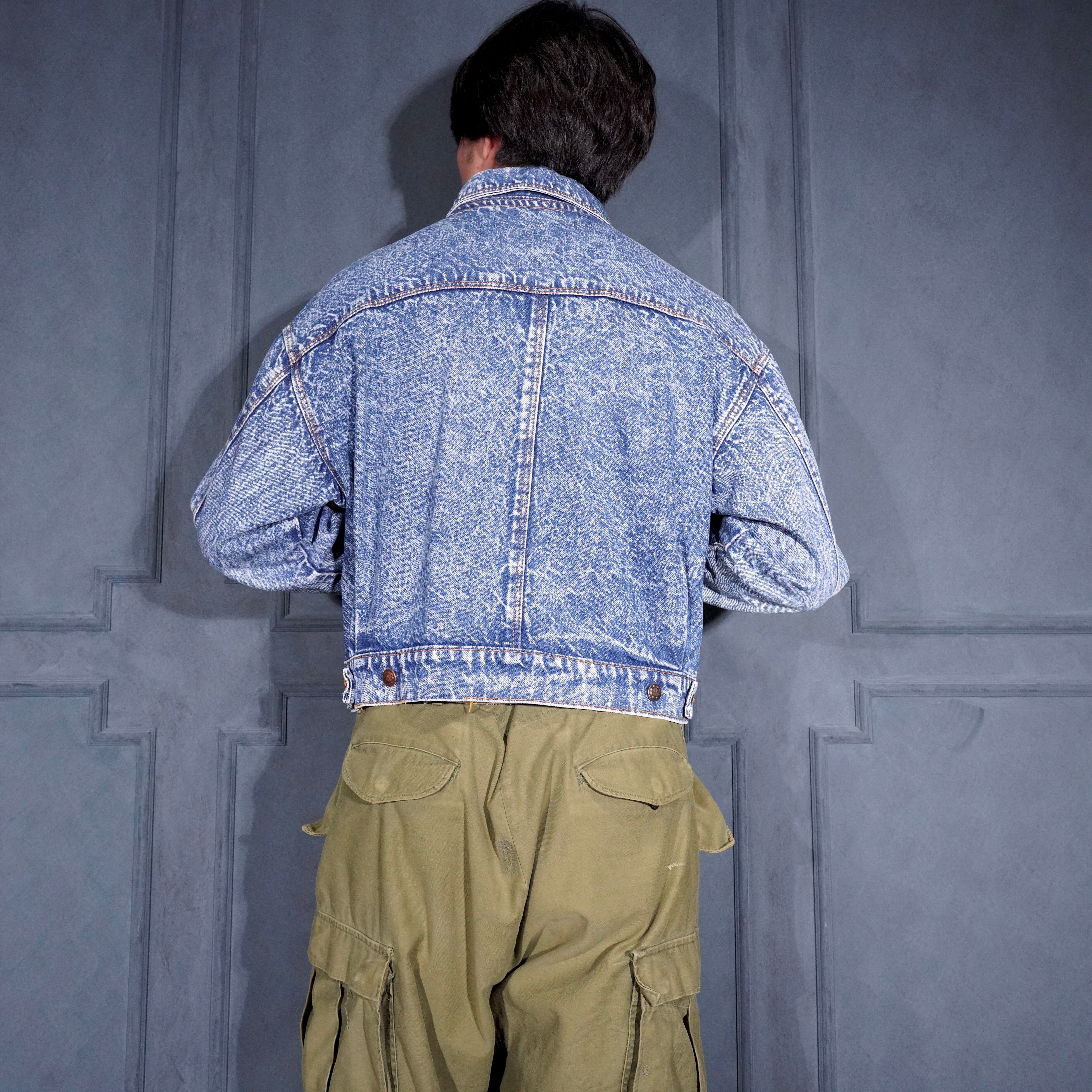 USA VINTAGE SHORT LENGTH DENIM TRACKER JACKET/アメリカ古着ショート