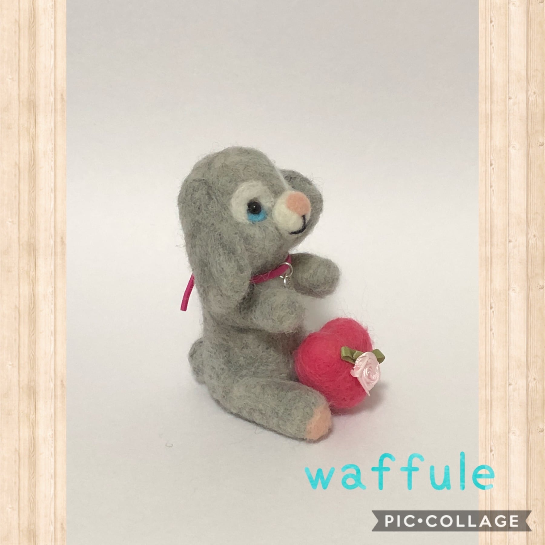 羊毛フェルト うるうるたれ耳バニーちゃん♡♡ | はんどめいど雑貨 waffule