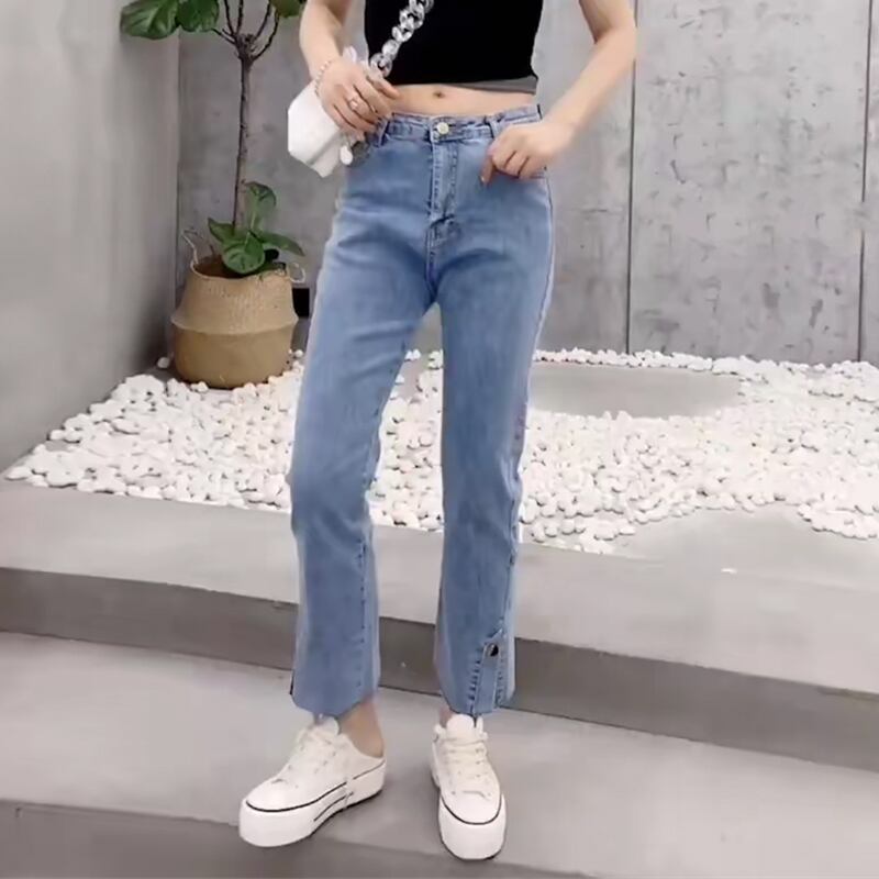 ジーンズ スプリングパンツ 大きめサイズ 春物 ミックスインファッション30161334396