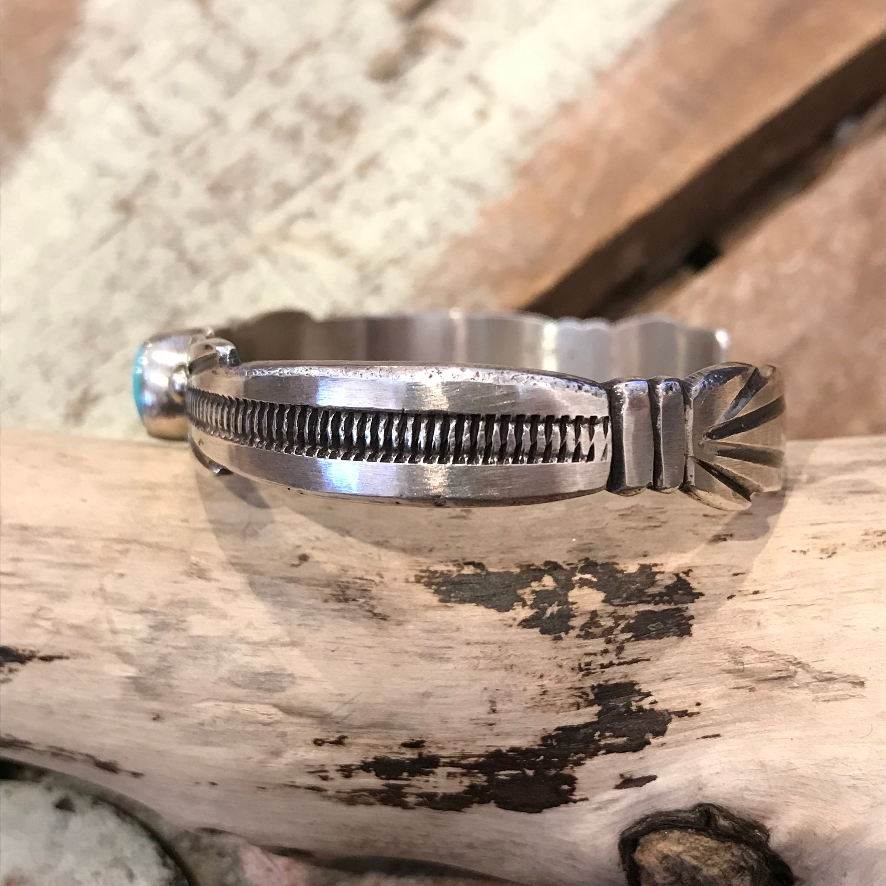 Sterling silver ナバホ族ターコイズバングル〈Wilson Begay〉 | coconino