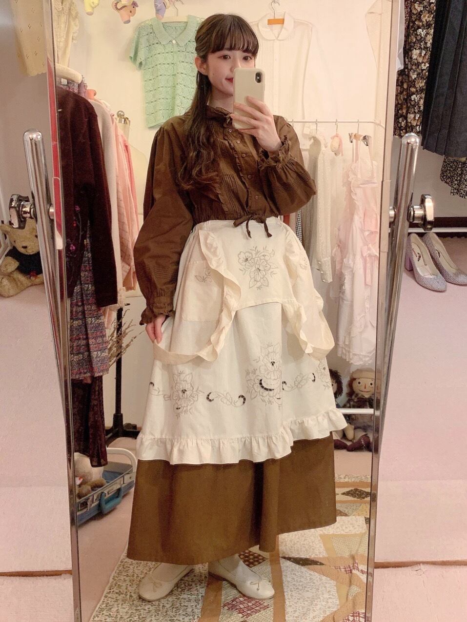 remake : chocolate brownie apron set up