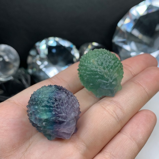 21.フローライトハリネズミさん☆ペアセット