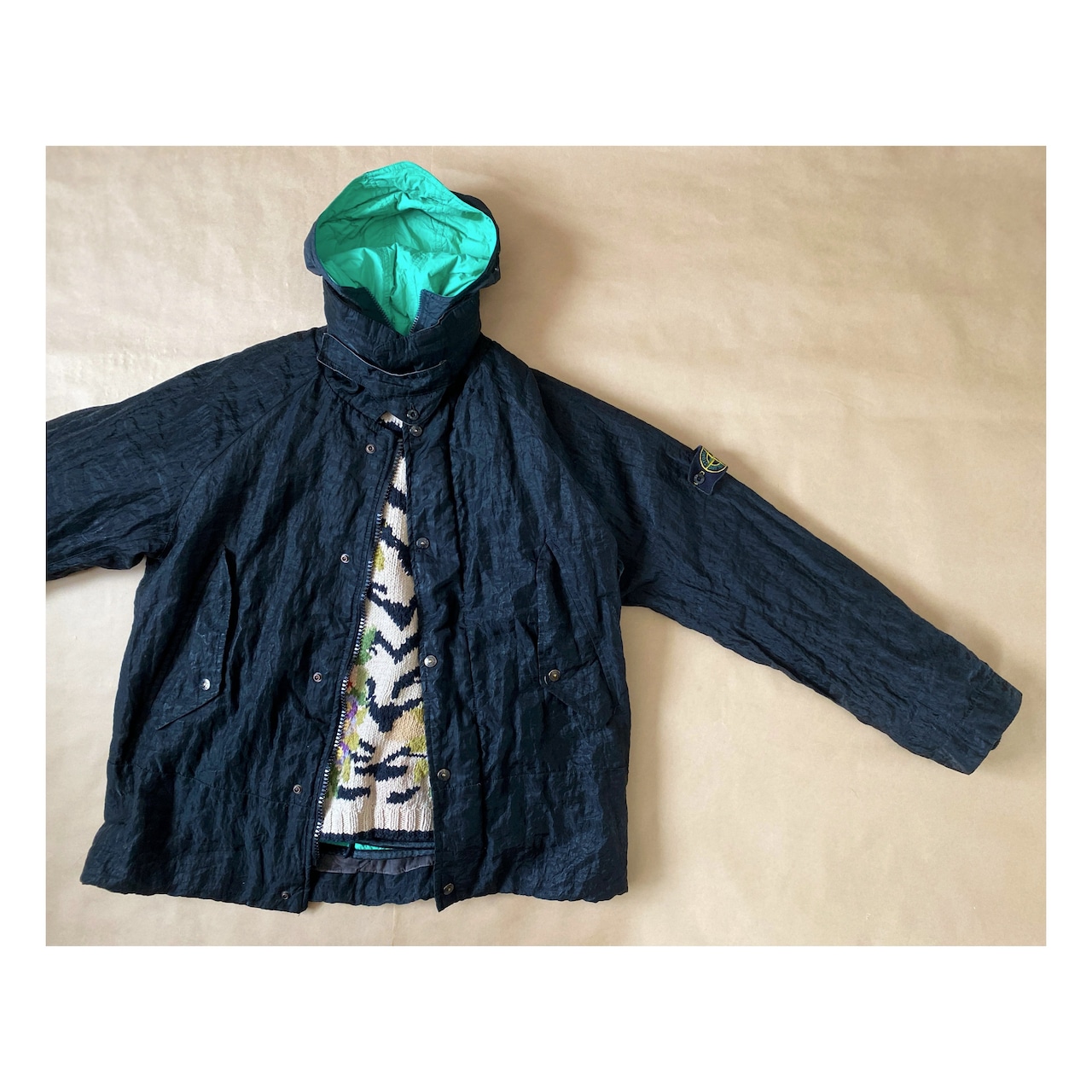 2002AW STONE ISLAND Monofilament Funnel Neck Jacket