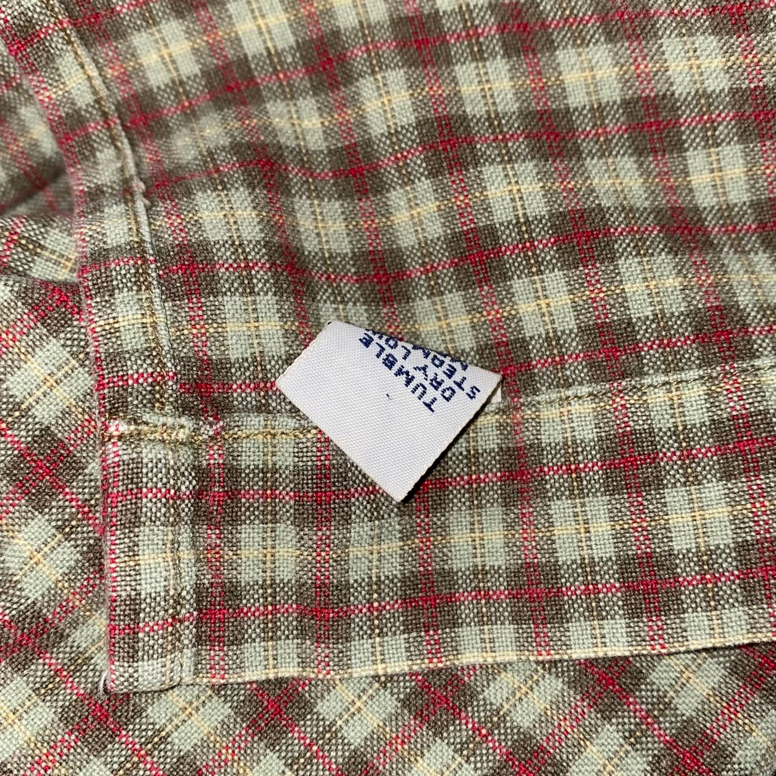 vintage POLO by RALPH LAUREN open collar check shirt “ADAMS