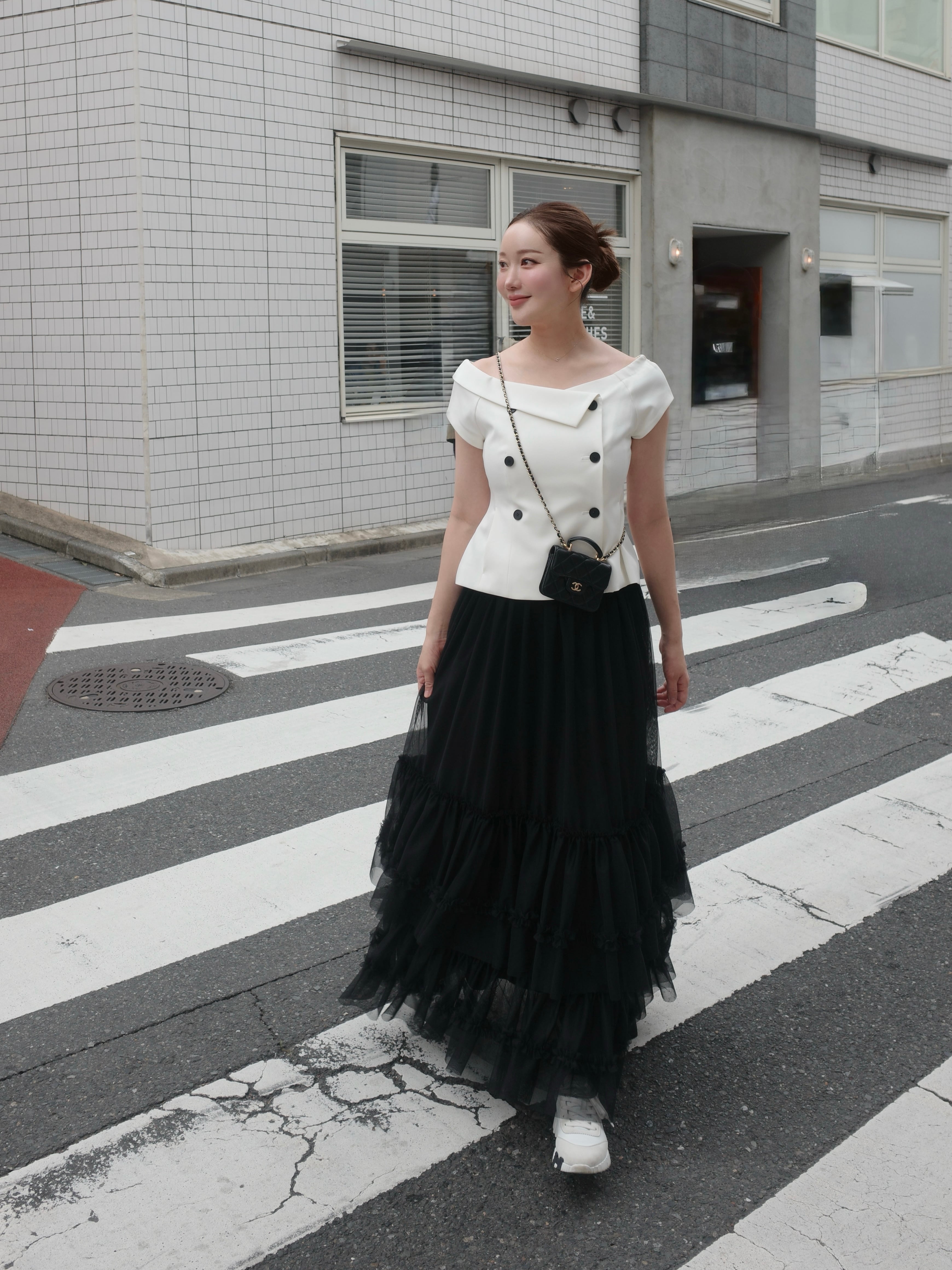 【美品】HYEON ヘヨン ジレpepper gilet 予約】gilet tops / white (6月上旬発送予定) | HYEON