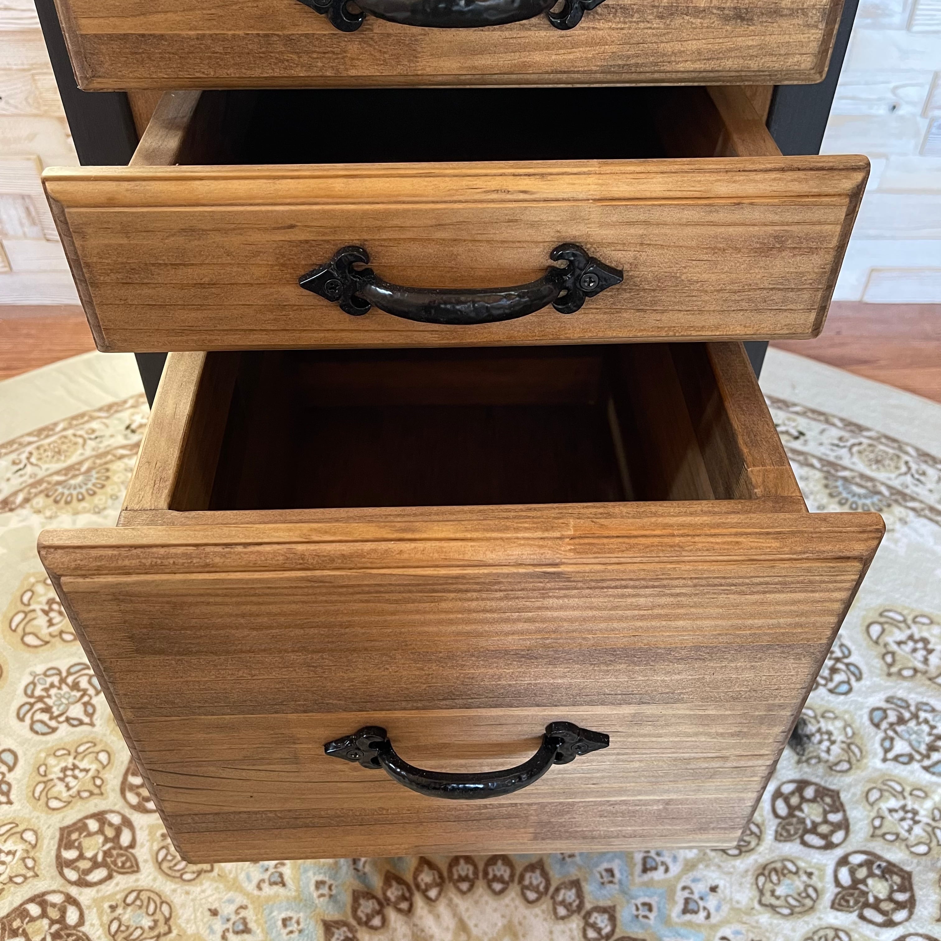 引き出し9杯 おしゃれ チェスト E アンティーク 風 スタンドシェルフ