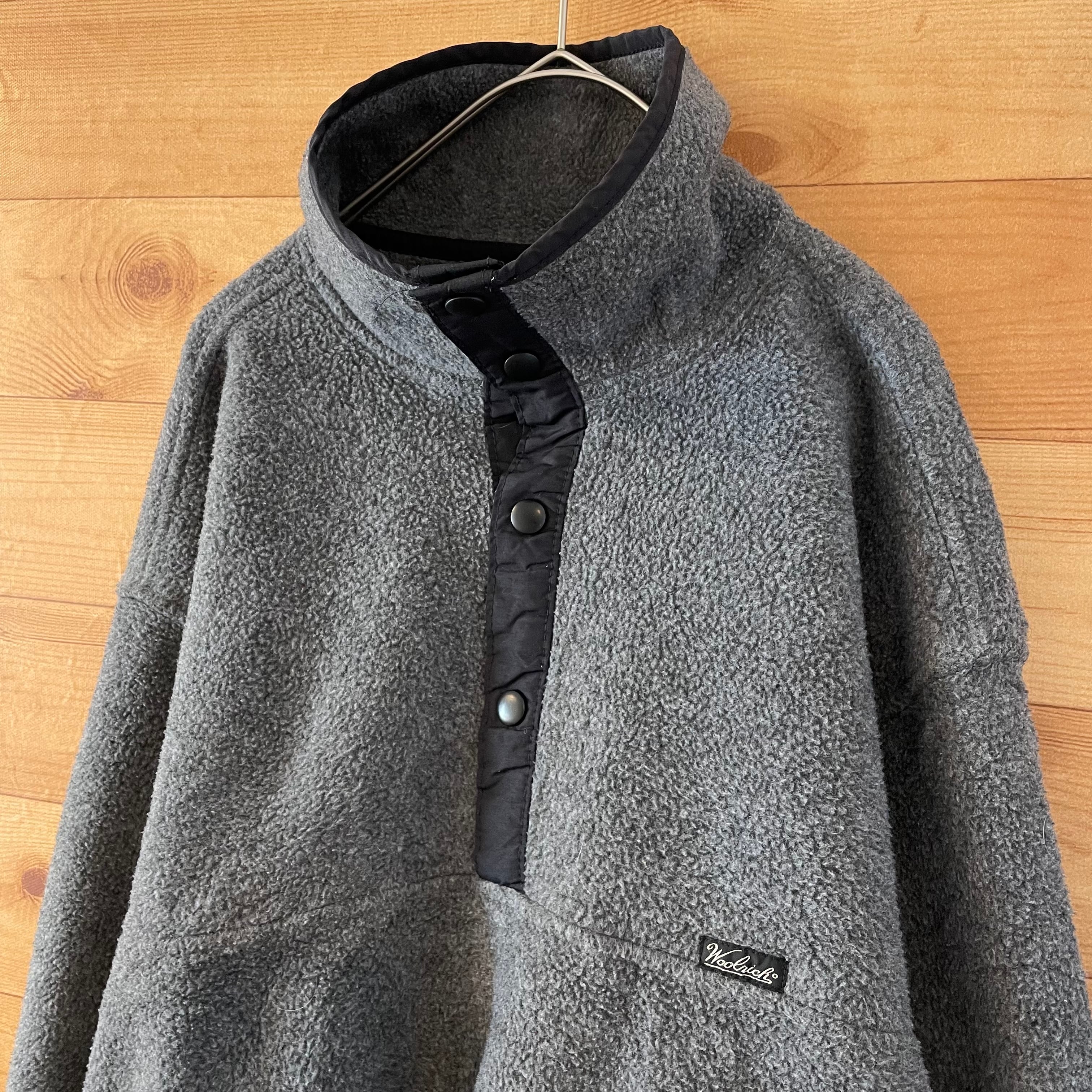 Woolrich】USA製 ハーフスナップ フリースジャケット プルオーバー 