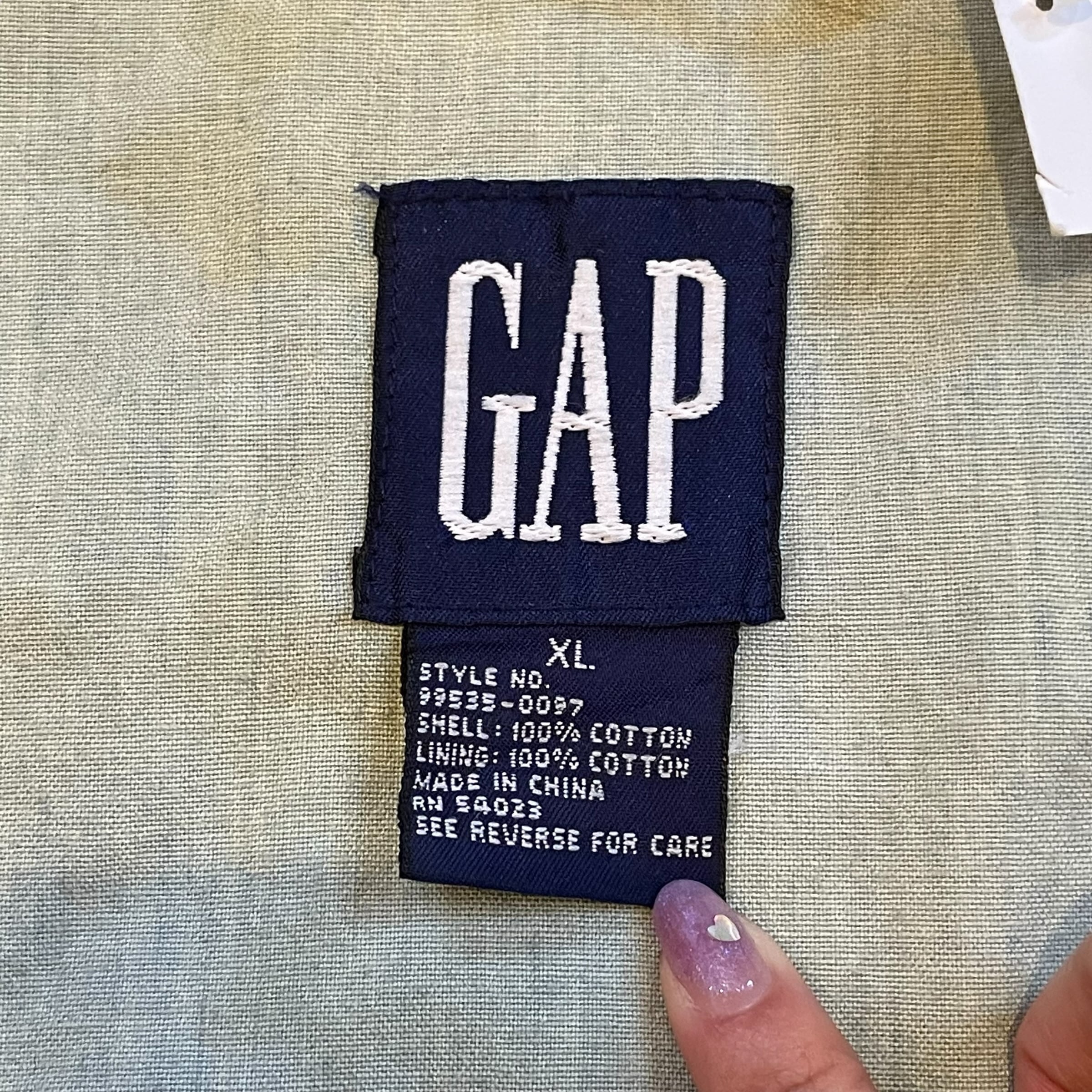 90s GAP check pattern cotton anorak parka | What