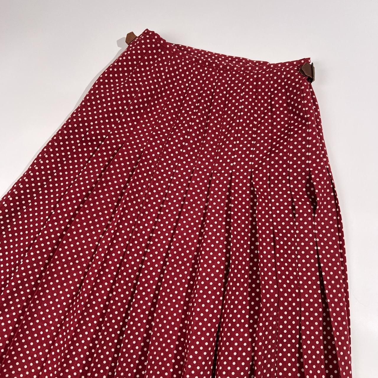 INGEBORG インゲボルグ 水玉 ドット ロング スカート /レッド系/レディース/ピンクハウス/日本製