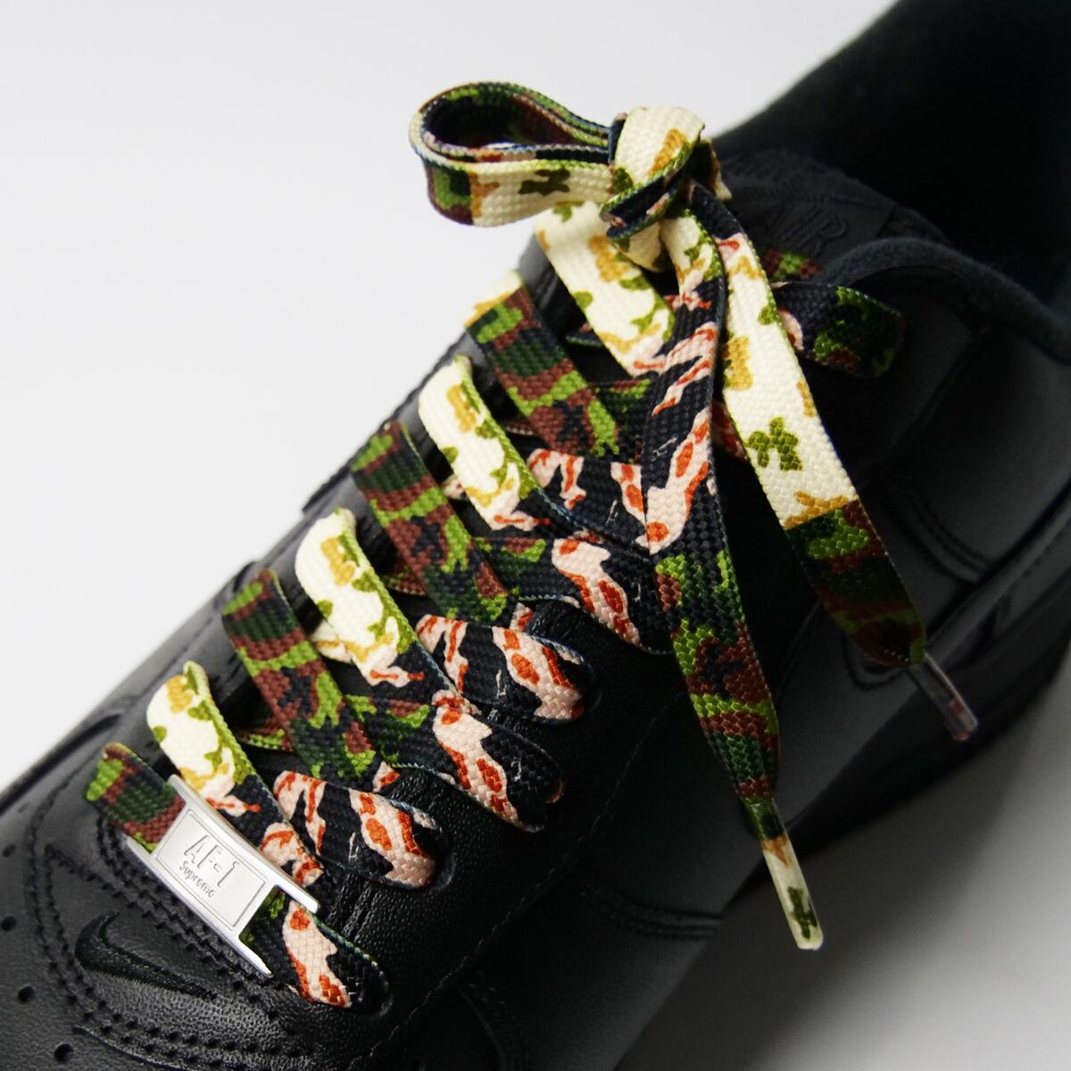 シューレース カモ柄 迷彩柄 カモフラージュ SHOELACE 靴ひも くつひも