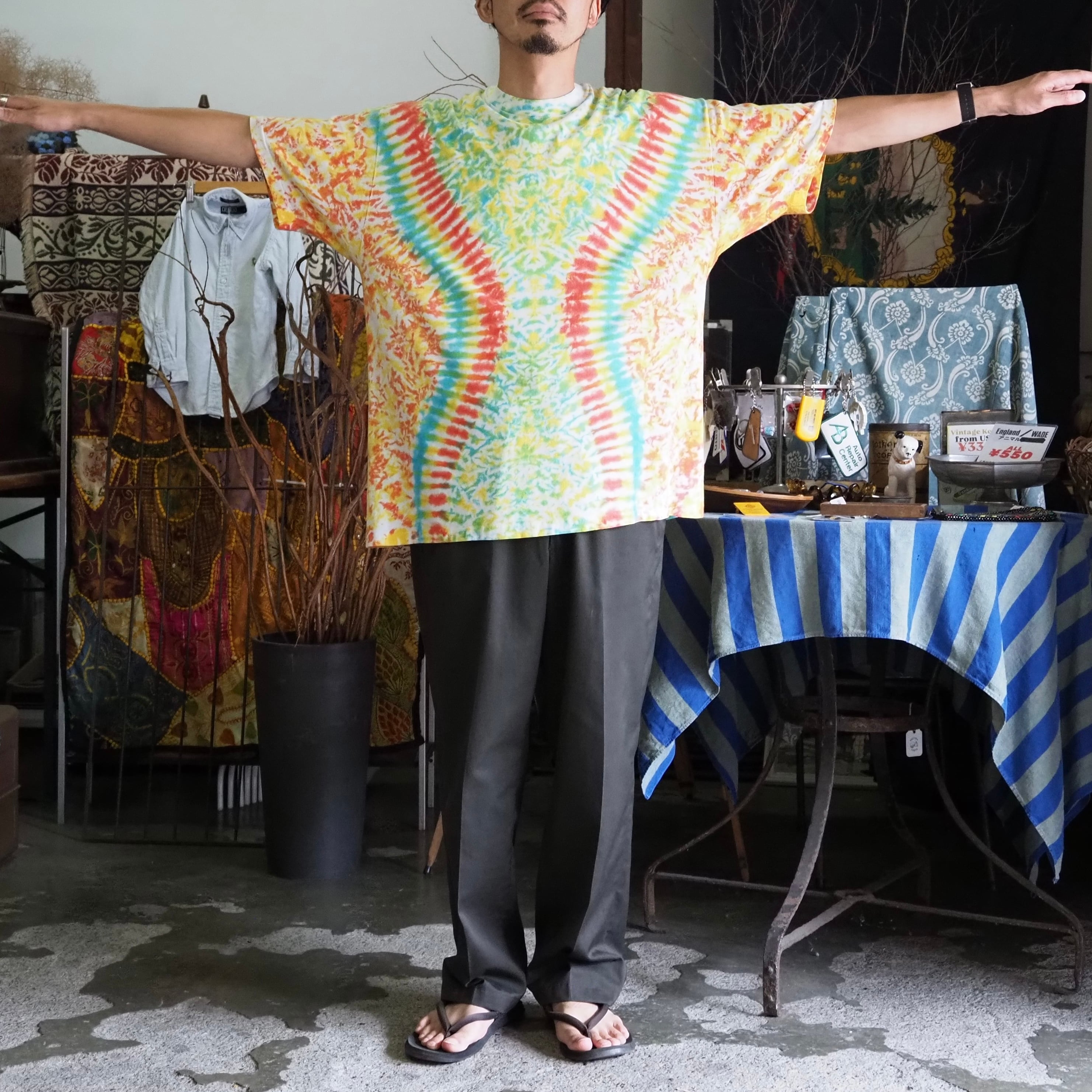 90's Hanes Beefy Tie-Dye T-Shirt L USA製 タイダイTシャツ | FESTINA
