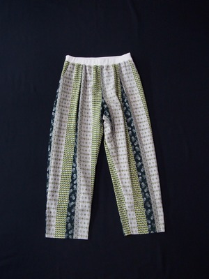 YUKI　mix print pants／ミックスプリントパンツ　green【21-056-gr】