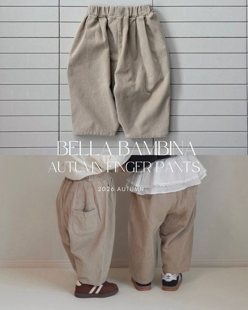Sﾗｽ1《即納》送料無料【Bella bambina】Autumn Finger Pants