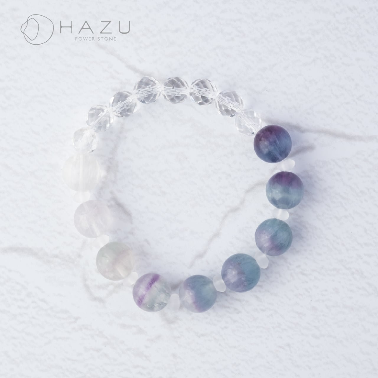 ラビットヘアフローライト［フローライト／水晶］ | 天然石HAZU