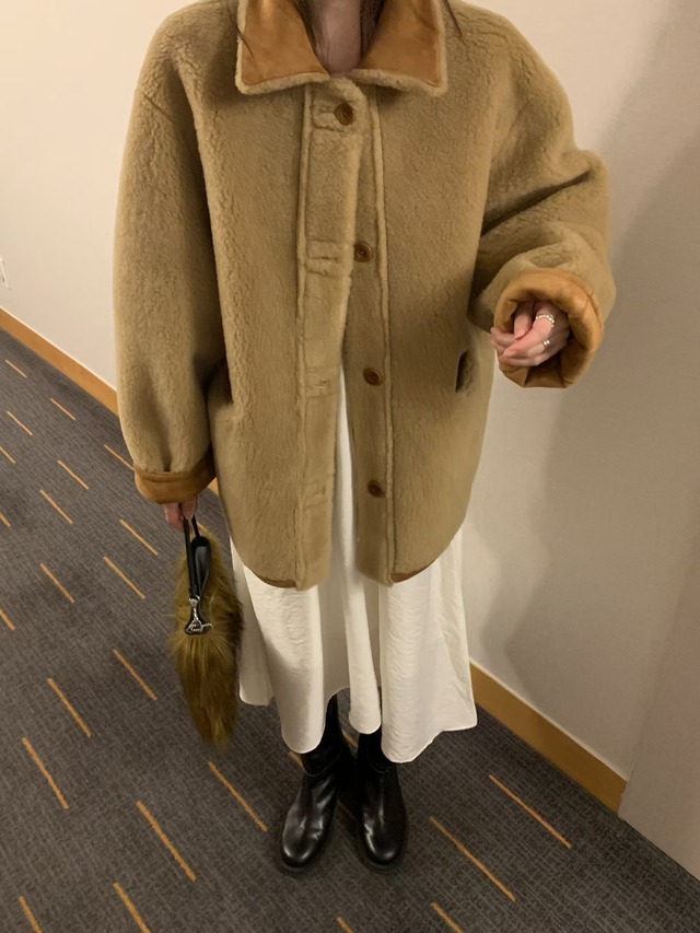 (予約) mellounge / Reversible half river mustang 2color