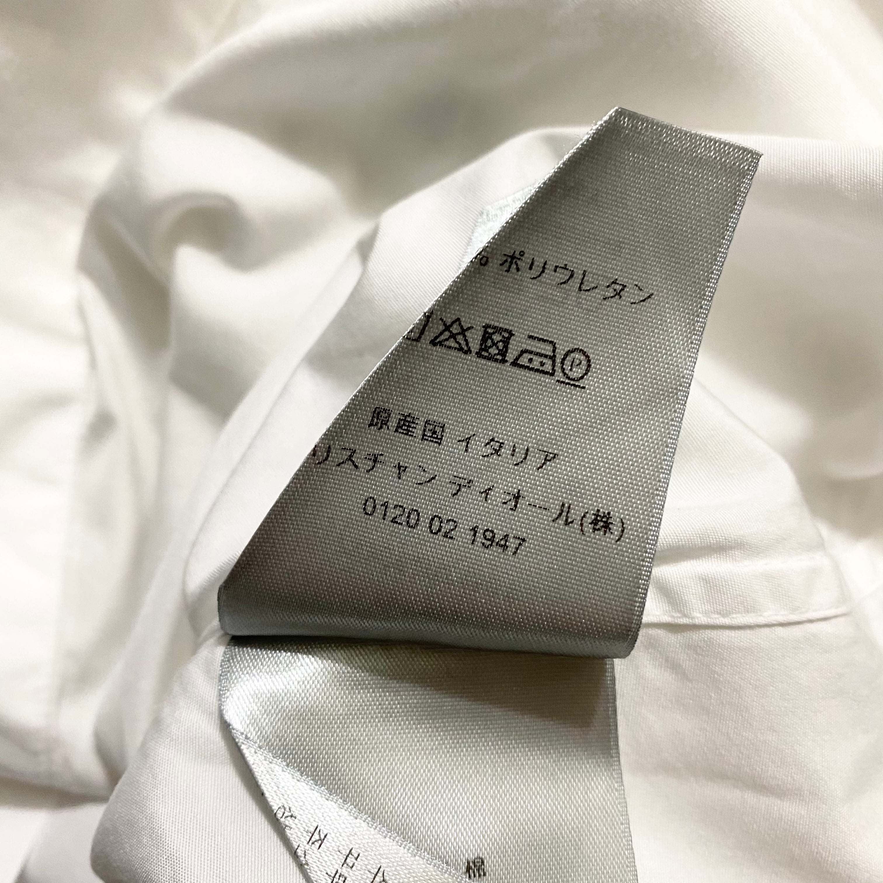DIOR HOMME wing collar white shirt (2) | NOIR ONLINE