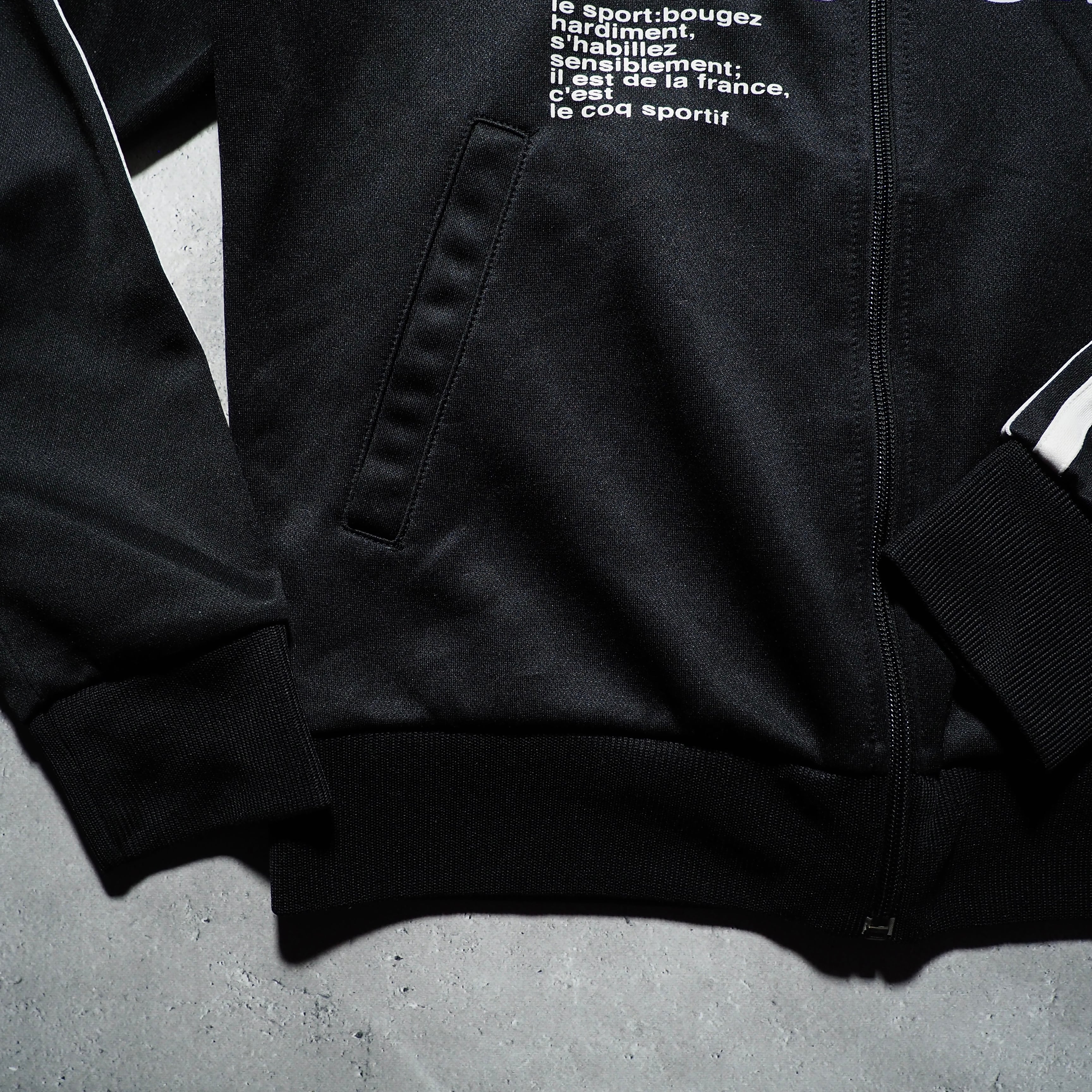 2000s " Le Coq Sportif " y2k taste Black track jacket