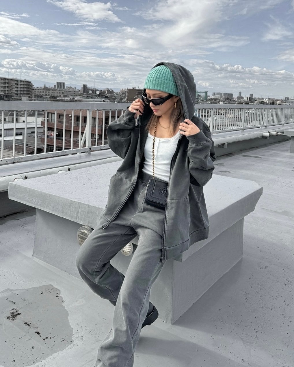 2colors】Heavy weight pigment zip parker | FLEX公式ショップ