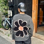 CC "FLOWER with LOVE" HAND KNIT -DARK GRAY-
