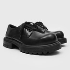 Chunky Sole Leather Derby Shoes