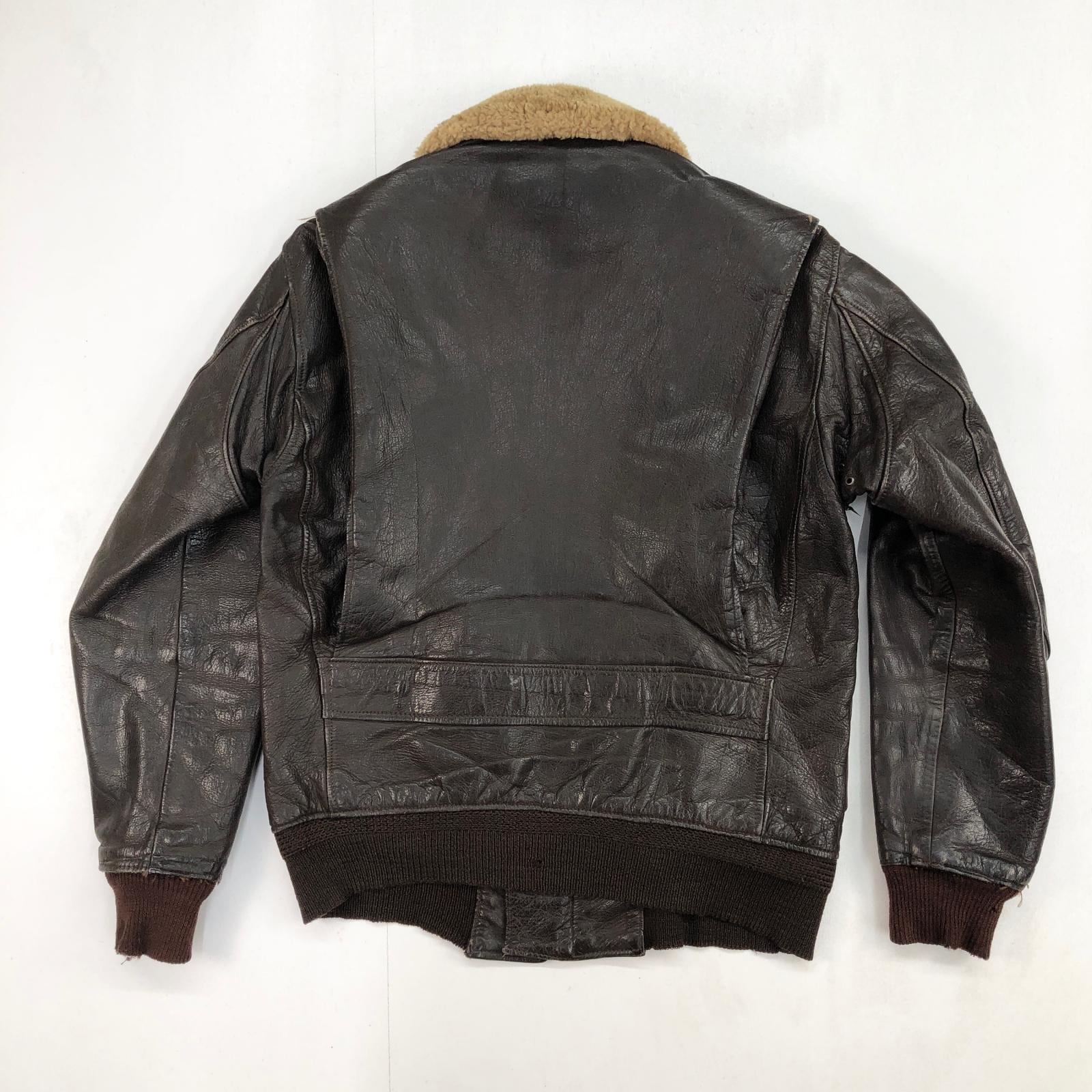 U.S.NAVY 40年代 G-1 フライトジャケット レザージャケット WILLIS