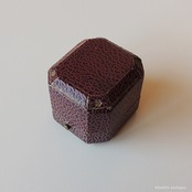 英国アンティークジュエリーケース Spikins マーブル調×ブラックベルベット