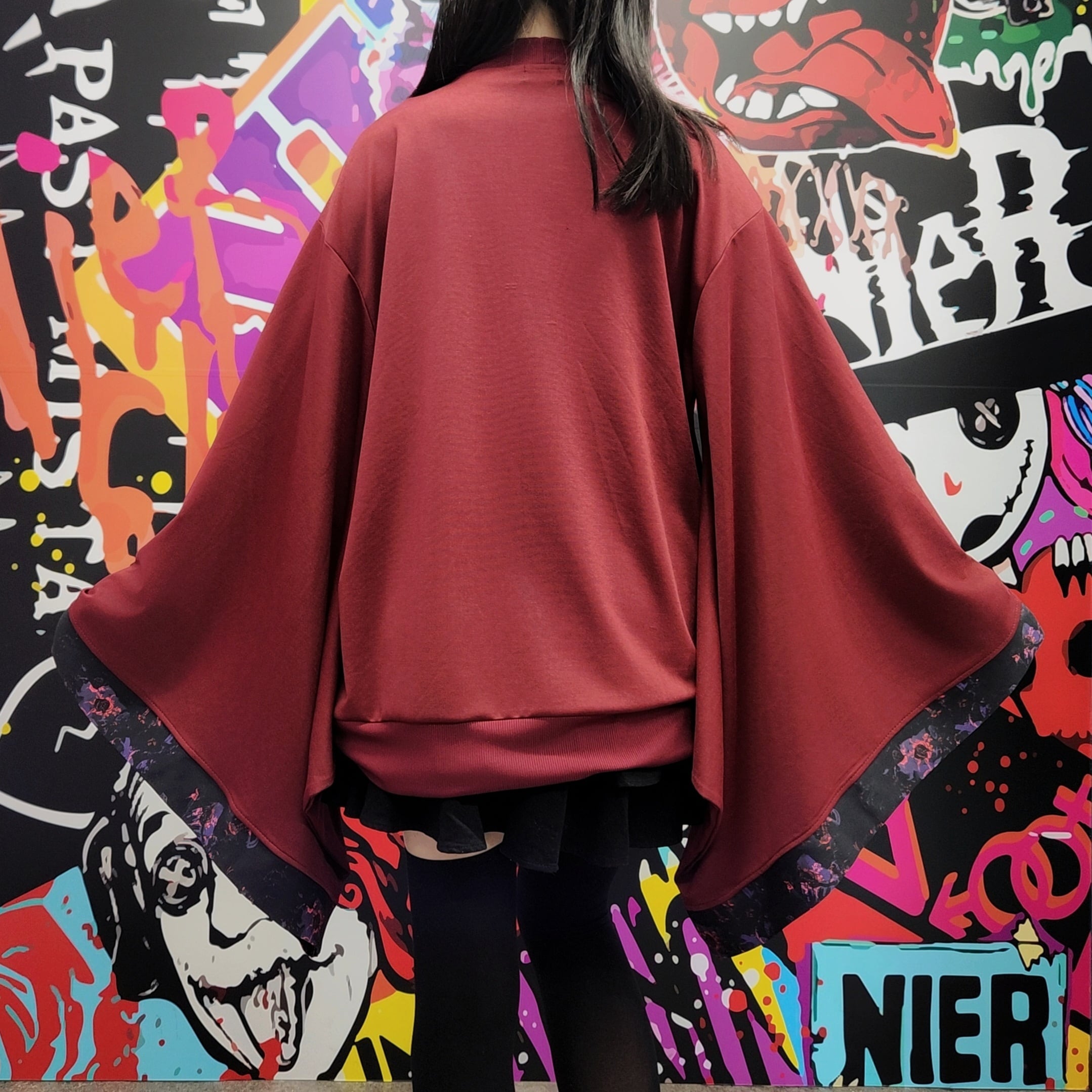 春用着物袖REDカーディガン【ART ROSE】 | NIER CLOTHING