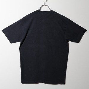 美品 XL 90s USA 墨黒 袖裾シングルステッチ Tシャツ ブラック