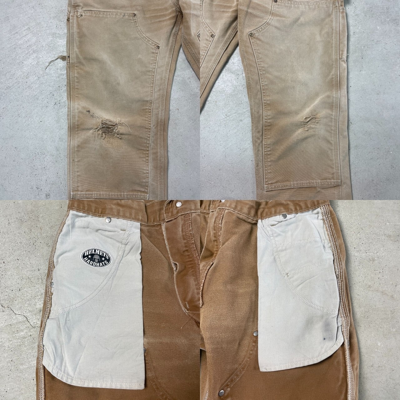 00年代 USA製 Carhartt カーハート ダック地 ダブルニー ペインター 