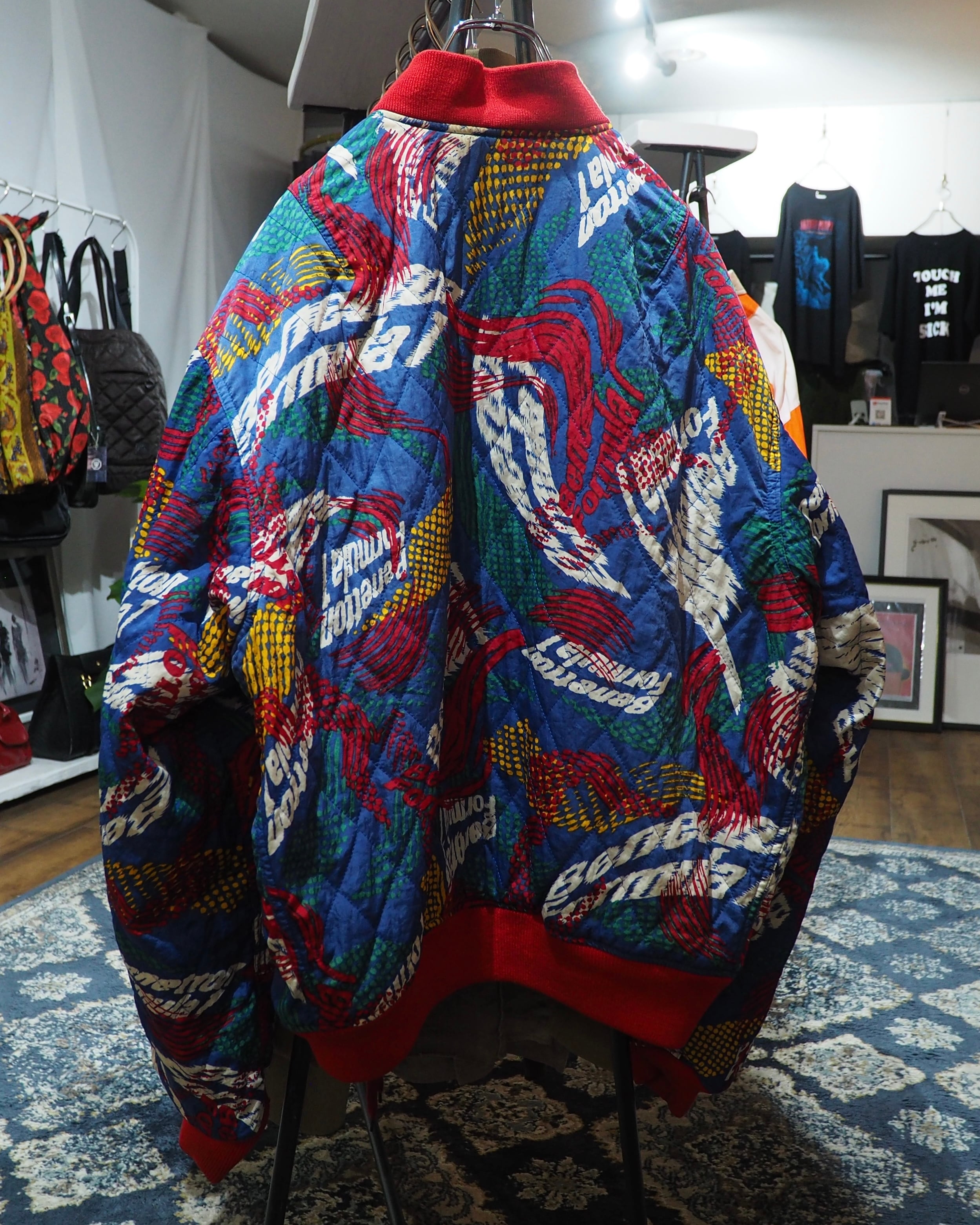 1990s ” UNITED COLORS OF BENETTON ” 2way Reversible Vintage Loose MA_1 Flight Jacket