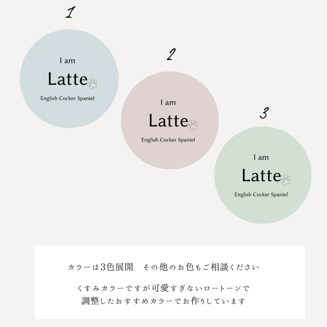さりげなく付けられる、うちの子のペットカートプレート