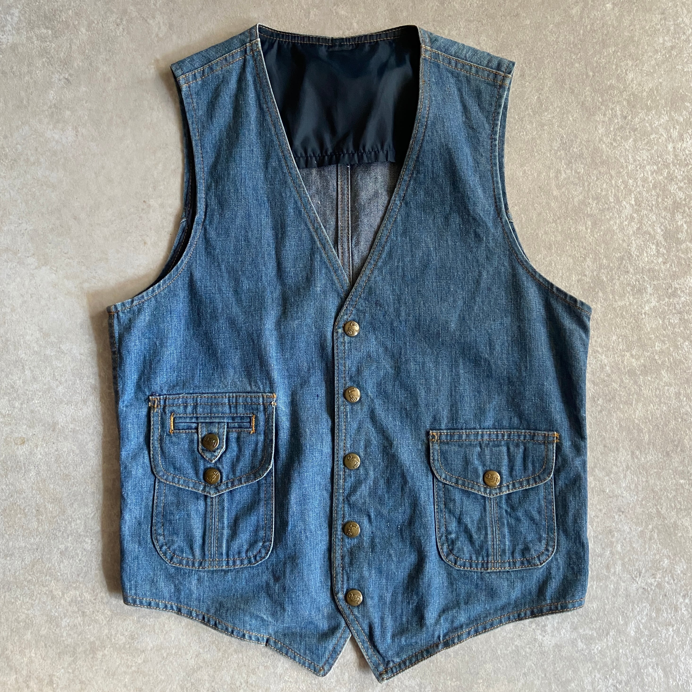 1970s Lee Denim Vest S位 Made in USA