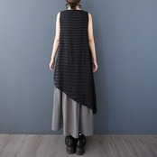 モード配色 切り替え マキシワンピース  30117