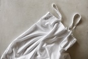 フランス アールデコ 直線と曲線の薔薇と繊細なワンピース アンティーク