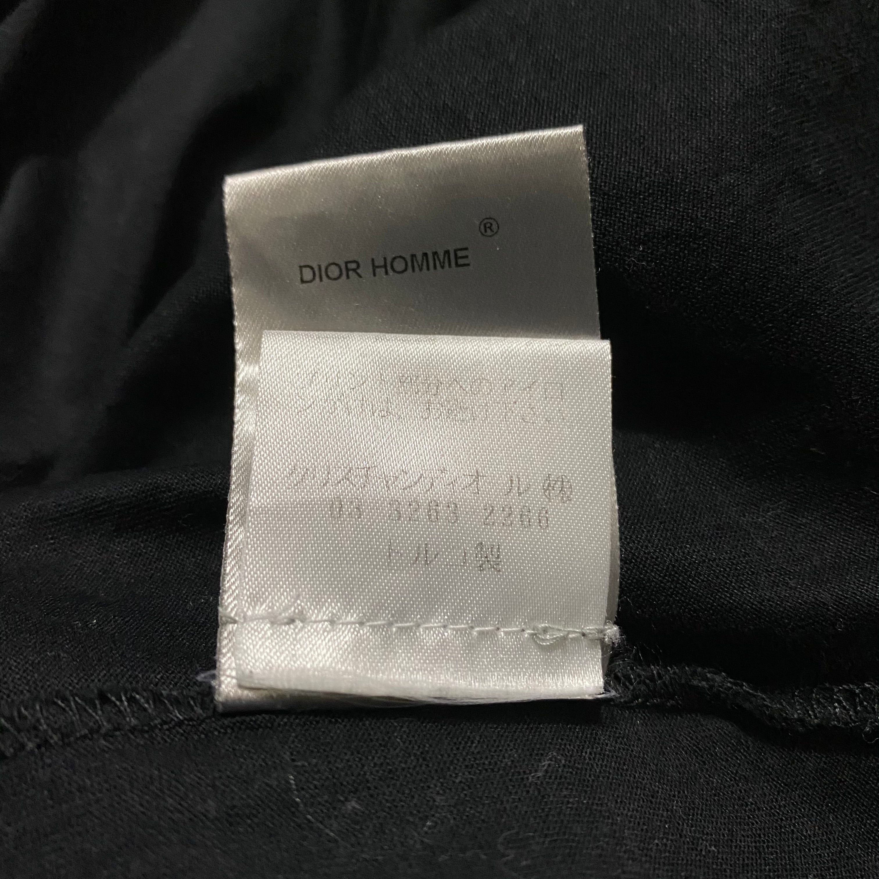 08SS DIOR HOMME back print tee | NOIR ONLINE