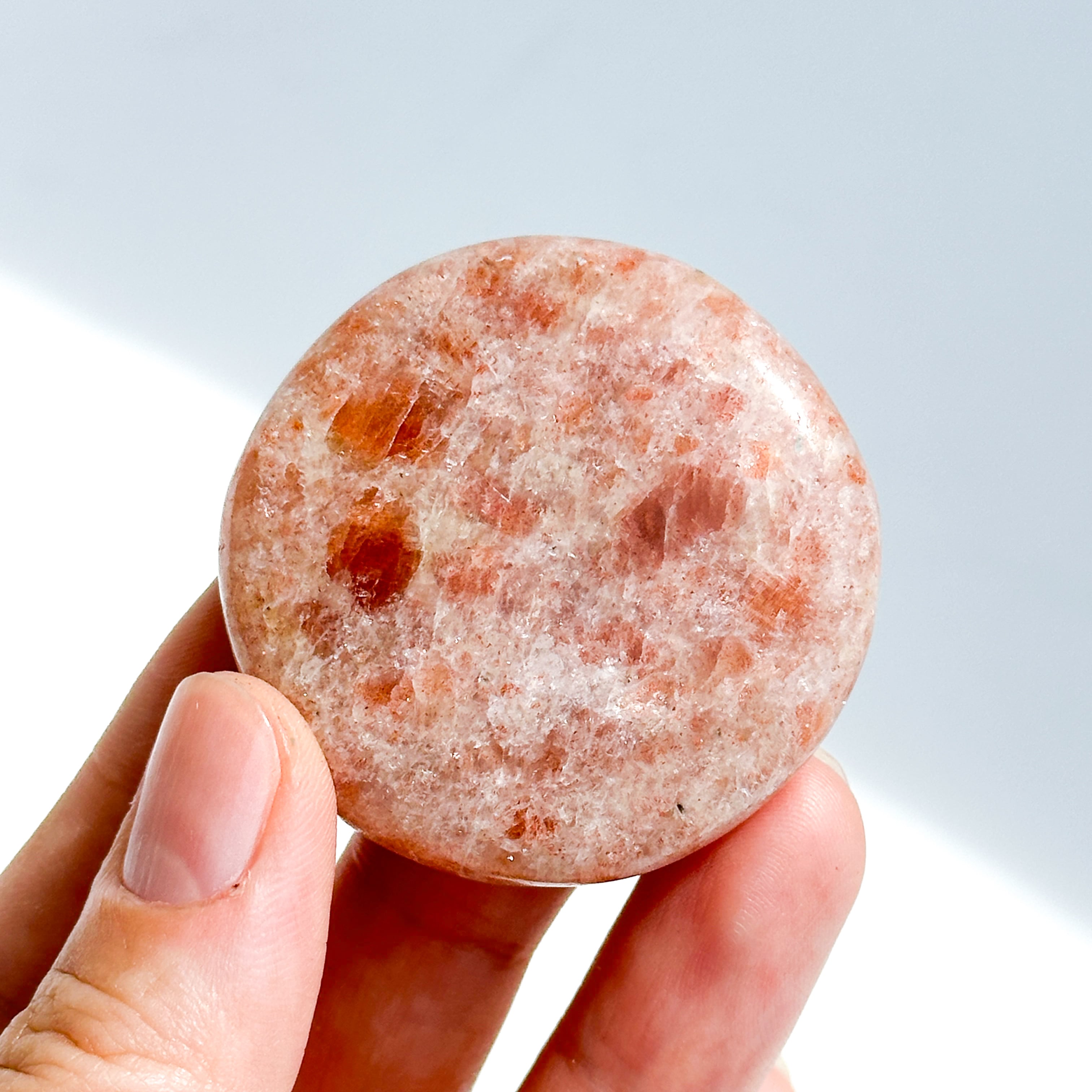 サンストーン パーム 63◇ Sun Stone ◇ 天然石・鉱物・パワーストーン