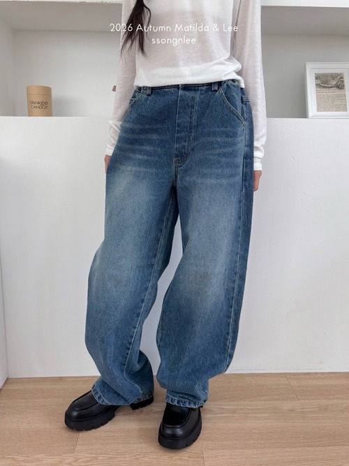 matilda & lee［取寄］basic denim pants 26autumn 베이직데님