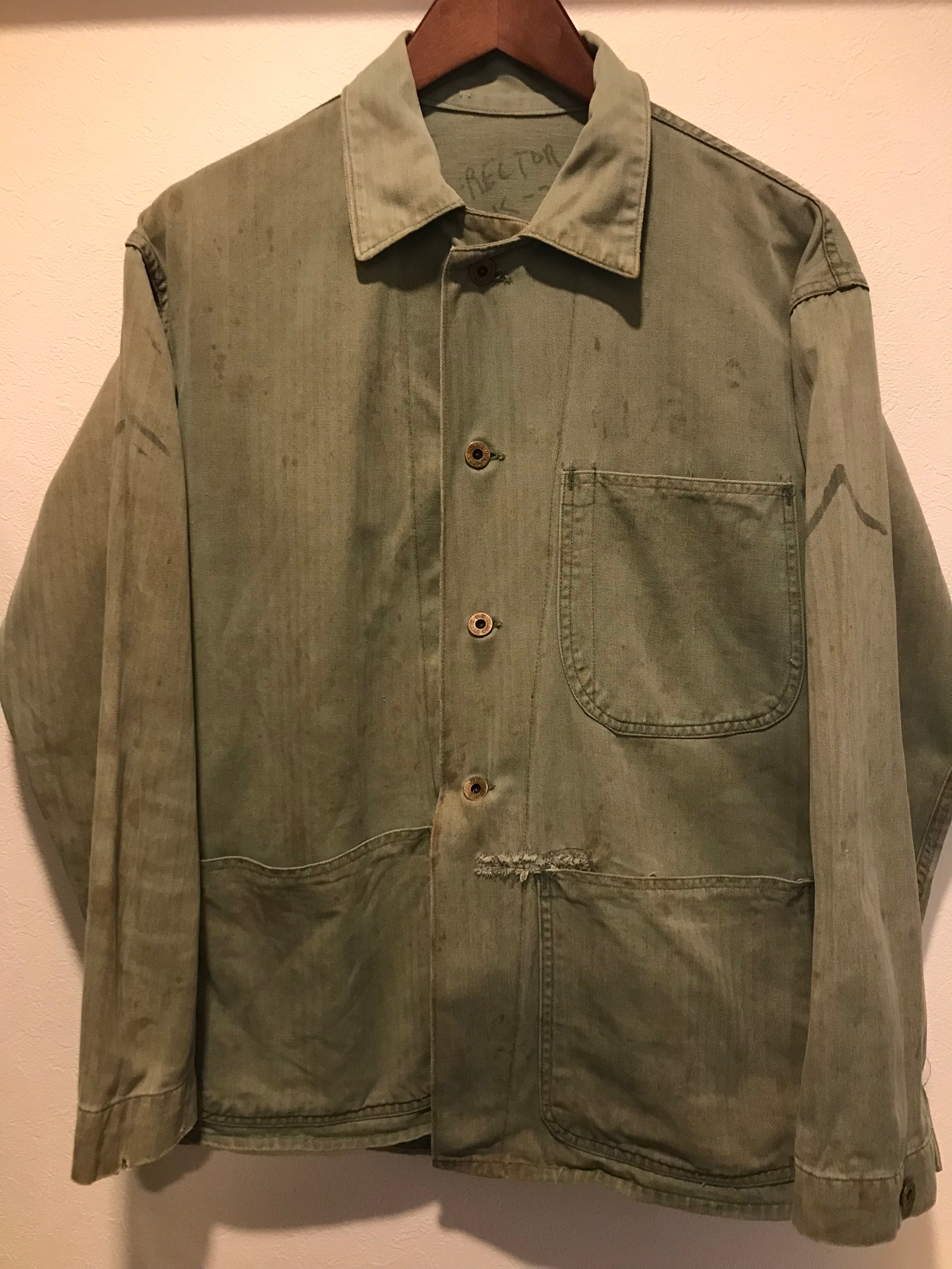 米軍実物‼︎WW2 40s vintage U.S.M.C P-41 HBT カバーオール 40年代 